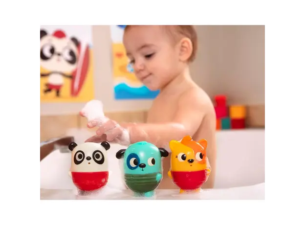 აბაზანის სათამაშო ნაკრები Btoys BATH SQUIRTS SET - DOG, CAT, PANDA, 5 image
