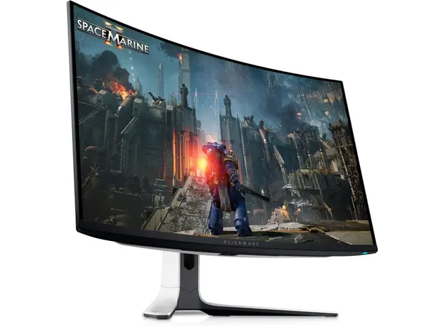 მონიტორი Dell 210-BLLV Alienware 32 AW3225QF, 32", Curved Monitor, 4K UHD, OLED, HDMI, USB, USB-C, DP, Black, 4 image