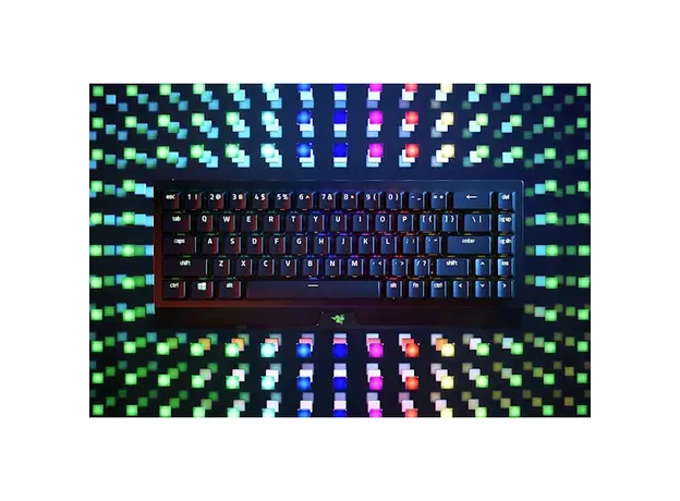 კლავიატურა Razer RZ03-03890700-R3R1 BlackWidow V3 Mini HyperSpeed Gaming Keyboard, Yellow Switch, BT, USB, RGB, Black, 9 image