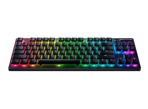 კლავიატურა Razer Keyboard DeathStalker V2 Pro TKL RGB 84key Red Switch USB/WL/BT EN, black, 3 image