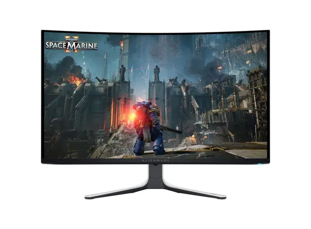 მონიტორი Dell 210-BLLV Alienware 32 AW3225QF, 32", Curved Monitor, 4K UHD, OLED, HDMI, USB, USB-C, DP, Black, 2 image