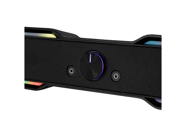 დინამიკი 2E Multimedia speaker  PCS101 RGB, 2.0, USB, Black, 5 image