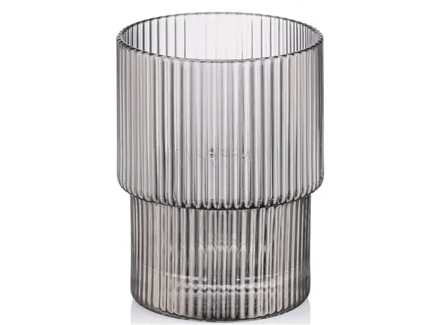 წვენის ჭიქების ნაკრები Ardesto low glasses set, Graphite 200 ml, 2 pcs, glass, 2 image