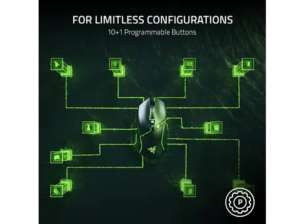 მაუსი Razer Mouse Basilisk V3, RGB, USB-A, black, 4 image