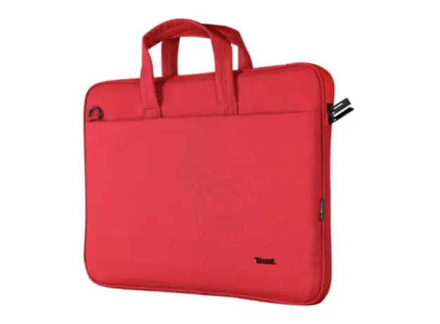 ნოუთბუქის ჩანთა Trust Bologna Eco-Friendly Slim Laptop Bag 16" Red - 24449, 3 image