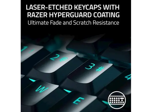 კლავიატურა Razer Keyboard DeathStalker V2 Pro TKL RGB 84key Red Switch USB/WL/BT EN, black, 4 image