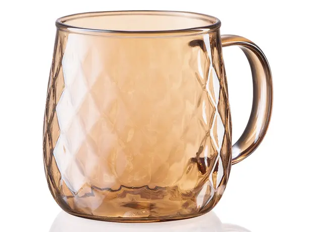 ყავის ჭიქა Ardesto Set of cups Golden Moon, borosilicate glass, 350 ml, 2 pcs