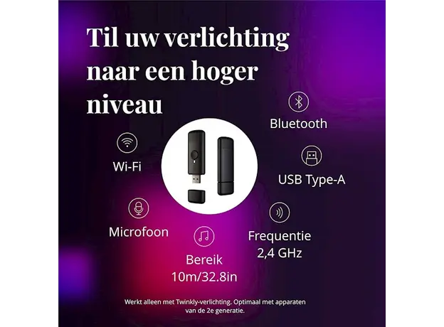 შუქის ადაპტერი Twinkly TMD01USB Music Dongle Adapter, USB, Gen II, 6 image