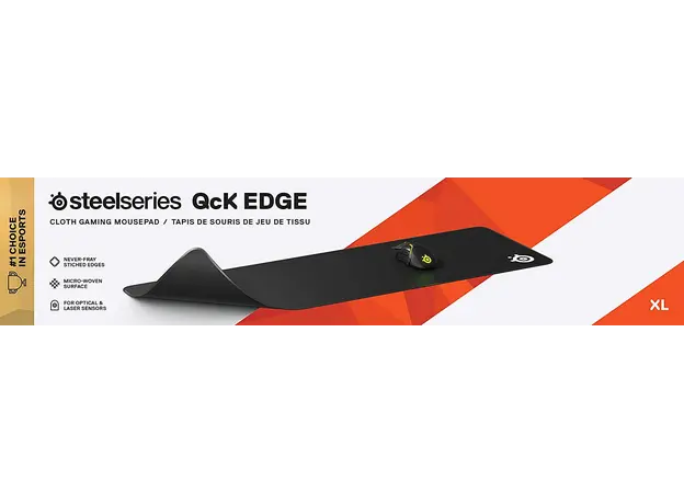 მაუსპადი SteelSeries Mouse Pad QcK Edge XL Control Black (900x300x2mm), 5 image