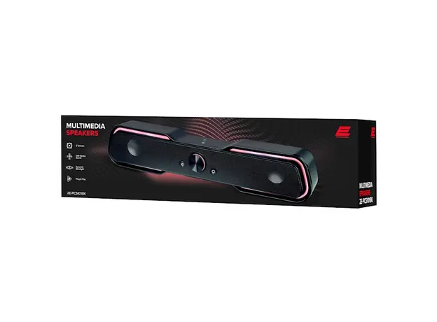 დინამიკი 2E Multimedia speaker  PCS101 RGB, 2.0, USB, Black, 7 image