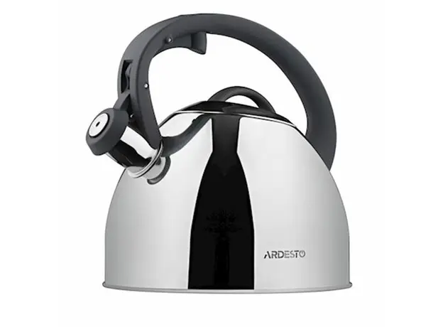 ჩაიდანი Ardesto Gemini, 2.5 l, grey, stainless steel, 2 image