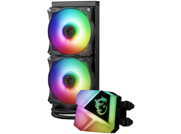 ქულერი MSI 306-7ZW2R11-813 MAG CORELIQUID C240, ARGB, 120mm, 4200RPM, Cooler, Black, 2 image