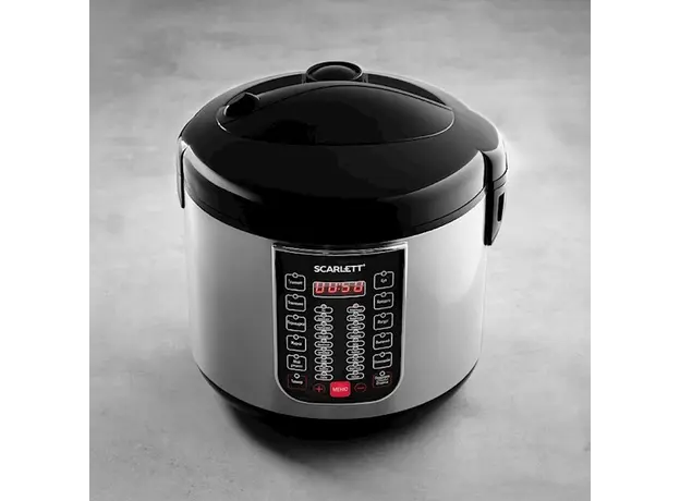 მულტსახარში Scarlett SC-MC410S31, 900W, 5L, Multifunction Cooker, Silver/Black, 3 image