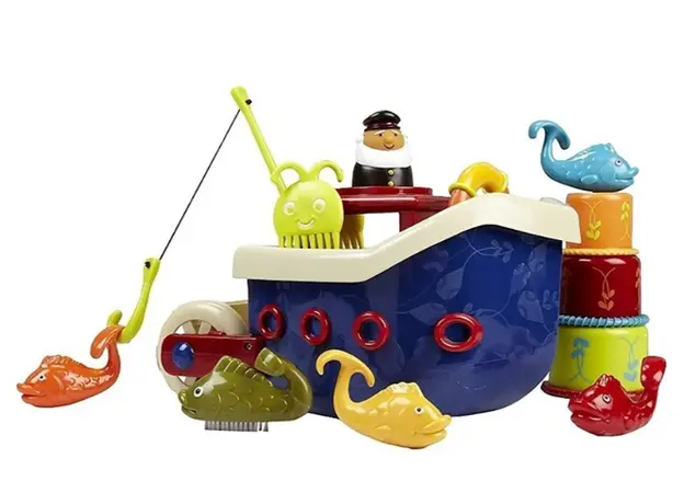 აბაზანის სათამაშო ნაკრები Btoys FISH N SPLISH, BATH BOAT