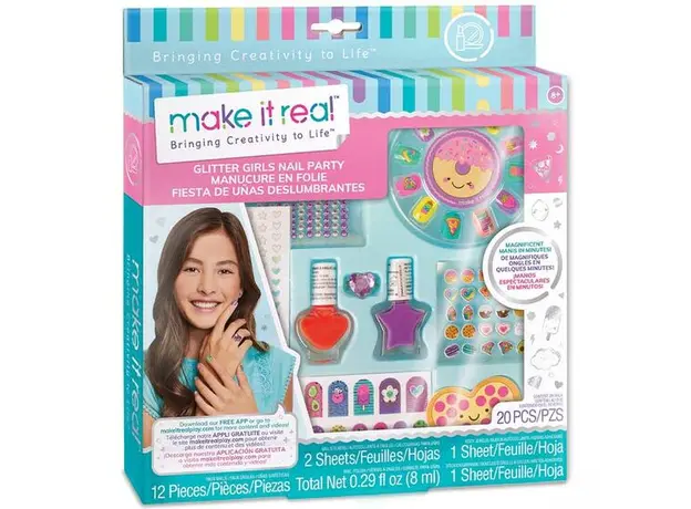 ფრჩხილების ლაქის ნაკრები Make It Real Glitter Girls Nail Party, 2 image