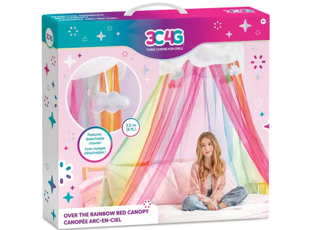 საწოლის დეკორაცია Make It Real 3C4G Over the Rainbow Bed Canopy