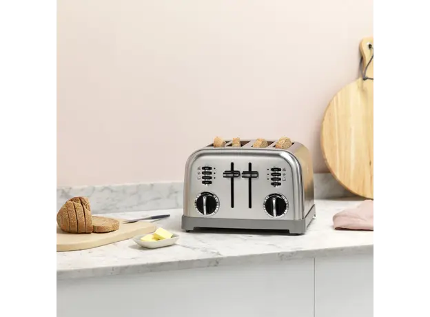 ტოსტერი Cuisinart CPT180E 4 Slice Toaster Silver, 3 image