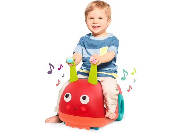 ბავშვის საგორავებელი სათამაშო Btoys LADYBUG RIDE-ON, 6 image