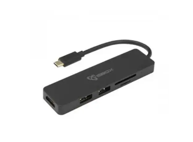 ადაპტერი ADAPTER SBOX USB TYPE-C->HDMI/USB-3.0/SD+TF - 5u1 - TCA-51, 2 image