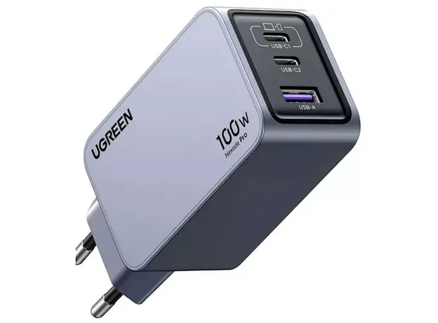 მობილურის დამტენი UGREEN X757(25874) Nexode Pro, 100W, USB, USB Type-C, Grey