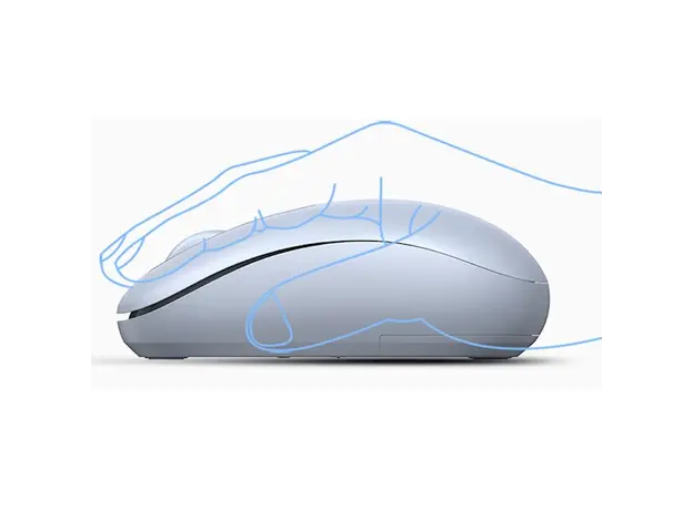 მაუსი UGREEN MU105 (90671), Wireless, USB, Mouse, Dusty Blue, 3 image