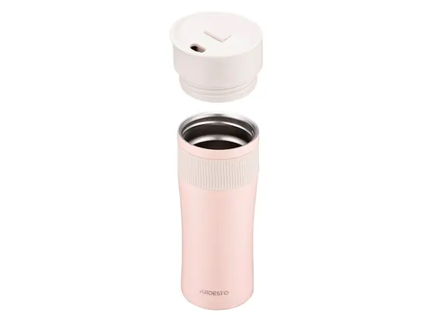 თერმოსი Ardesto Travel mug CaldoCup, 450ml, stainless steel, pink, 4 image