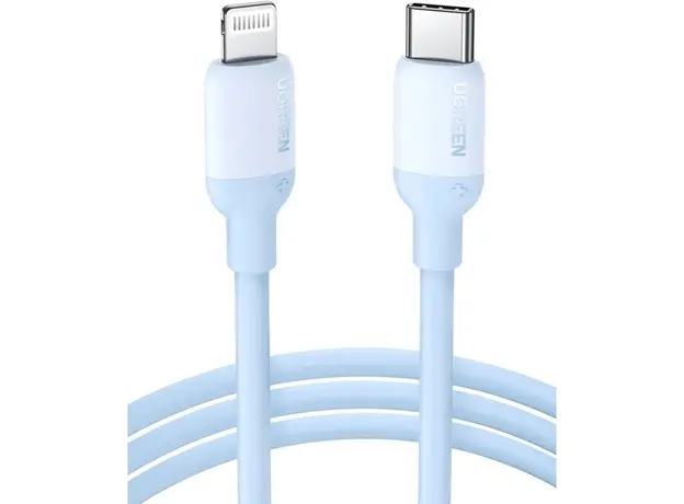 USB კაბელი UGREEN US387 (20313), MFi, USB-C To Lightning, 1m, Navy blue, 2 image