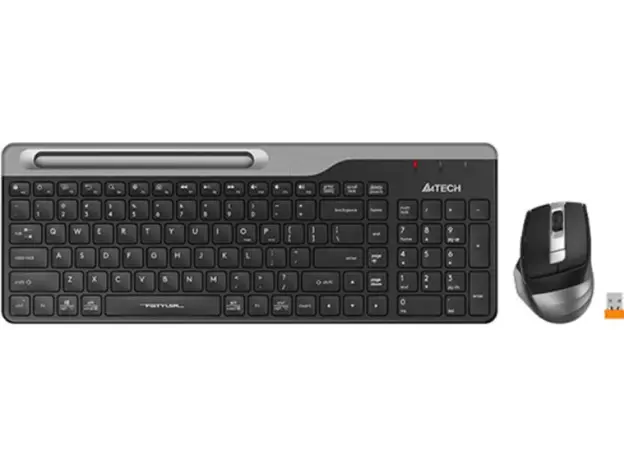 კლავიატურა მაუსით A4tech Fstyler FB2535C Wireless Combo Set EN/RU Smoky Grey