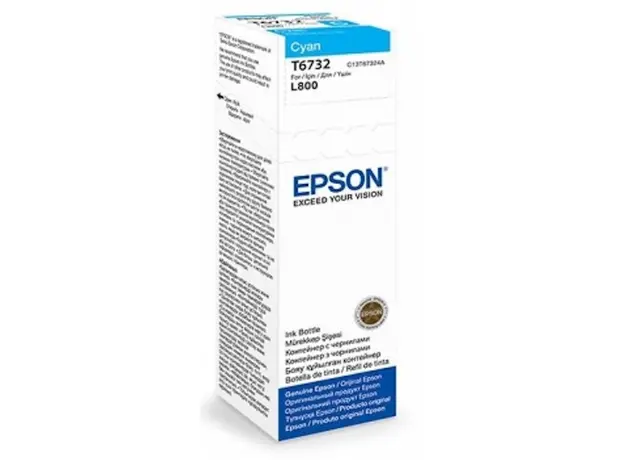 კარტრიჯი Epson L800 Cyan ink bottle 70ml (10 x 15 - 1800 Photo Pages) C13T67324A, 2 image