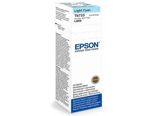 კარტრიჯი Epson L800 Light Cyan ink bottle 70ml (10 x 15 - 1800 Photo Pages) C13T67354A