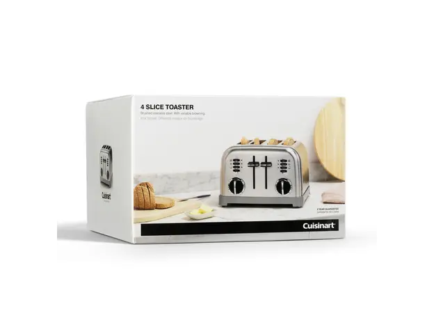 ტოსტერი Cuisinart CPT180E 4 Slice Toaster Silver, 5 image