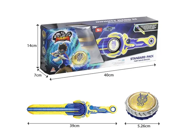 სათამაშო ნაკრები Infinity Nado VI Advanced Pack Fury Wave Dragon, 3 image