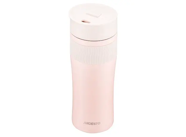 თერმოსი Ardesto Travel mug CaldoCup, 450ml, stainless steel, pink, 3 image