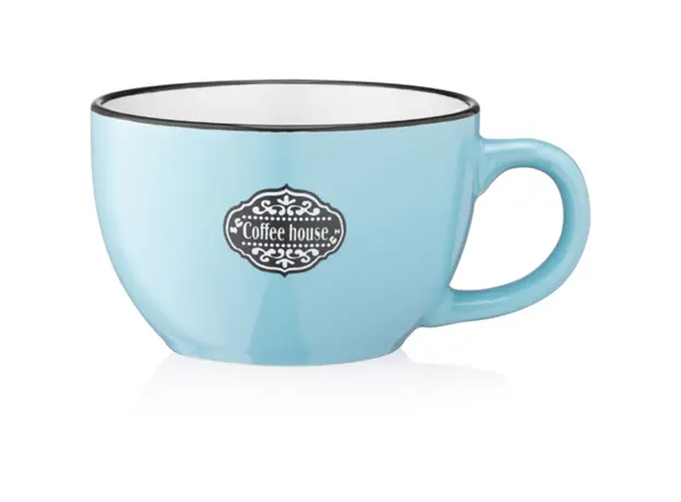 კერამიკის ჭიქა Ardesto Mug  Floerino, 480 ml , light blue, ceramics