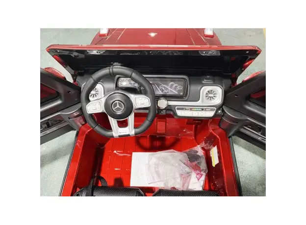 ბავშვის ელექტრო მანქანა MERCEDES AMG S307-PURPLE ტყავის სავარძლით, 7 image