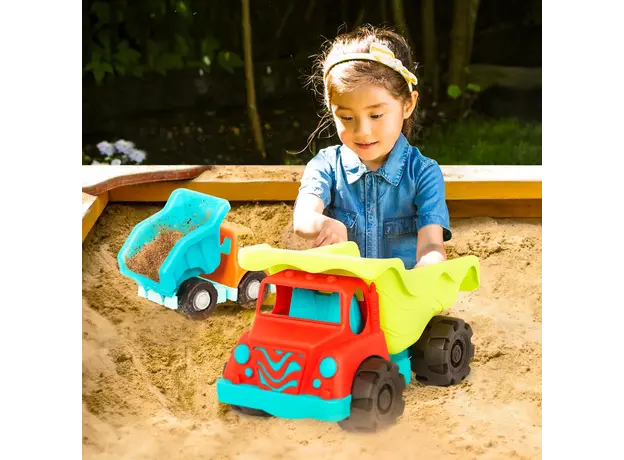 სათამაშო ტრაქტორები Btoys 20" DUMP TRUCK AND SMALLER TRUCK, 3 image