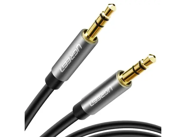 აუდიო კაბელი UGREEN AV119 (10733), 3.5mm Male to 3.5mm Male Cable, 1m, Black, 2 image