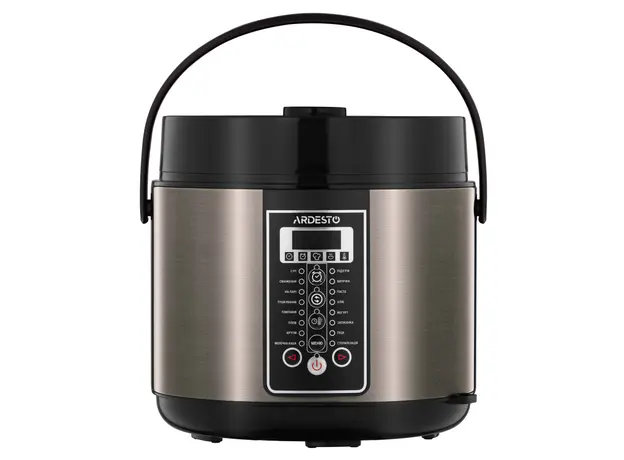 მულტისახარში ARDESTO Multicooker, 860W, bowl-5L, electronic control, recipes book, inox+ plastic, bronz, 3 image