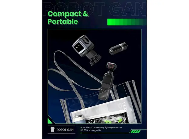 მობილურის დამტენი UGREEN 25685B Nexode RG, 65W, USB, USB Type-C, Black/Grey, 6 image