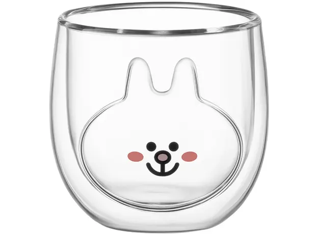 ყავის ჭიქა Ardesto Double wall borosilicate glass mug set Animals, 300 ml, 2 pcs, 2 image