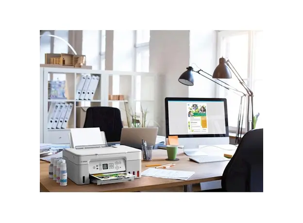 პრინტერი Canon PIXMA G3470, A4, 4800x2400 dpi, Wi-Fi, USB, White  (5805C029AA), 4 image