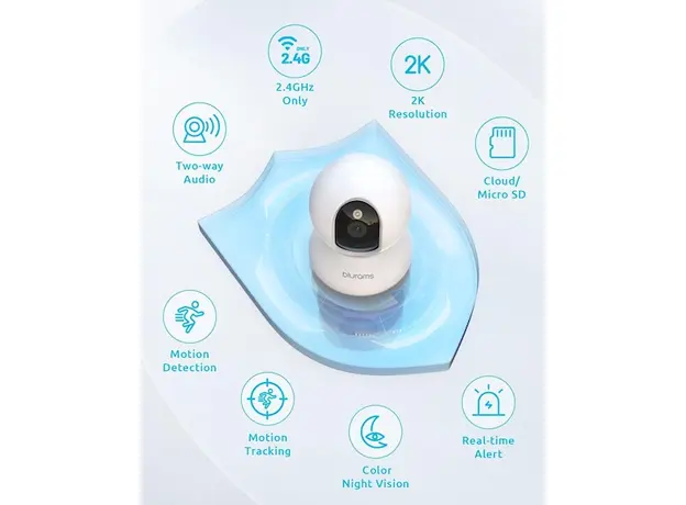 ვიდეო სათვალთვალო კამერა Blurams A31S Dome Flare, Indoor Pet Camera, White, 5 image