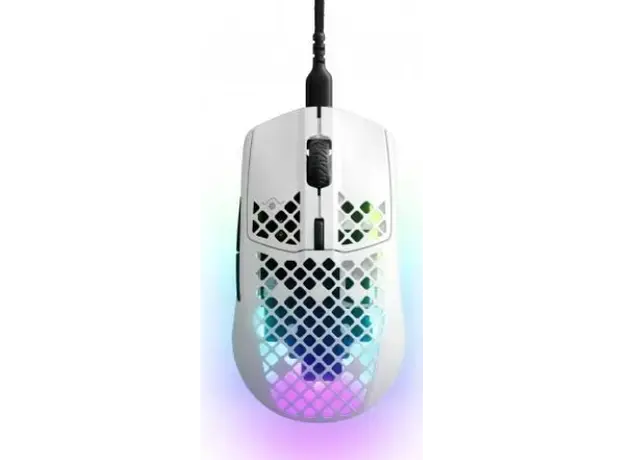 მაუსი SteelSeries Mouse Aerox 3, RGB, USB-A, Snow