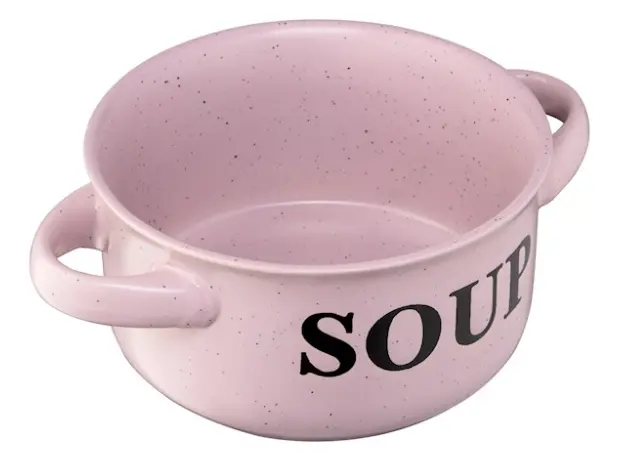 წვნიანის თასი Ardesto Bowl Alcor, 550 ml, pink, ceramics, 5 image