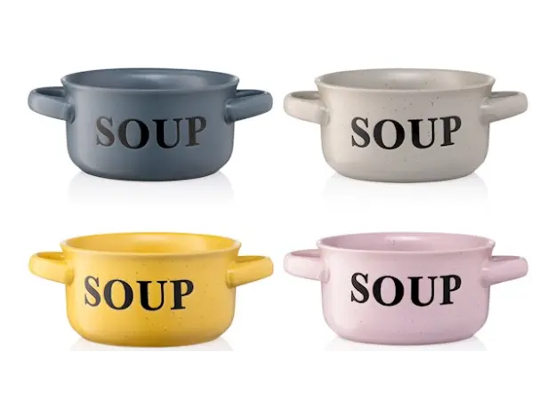 წვნიანის თასი Ardesto Bowl Alcor, 550 ml, pink, ceramics, 6 image