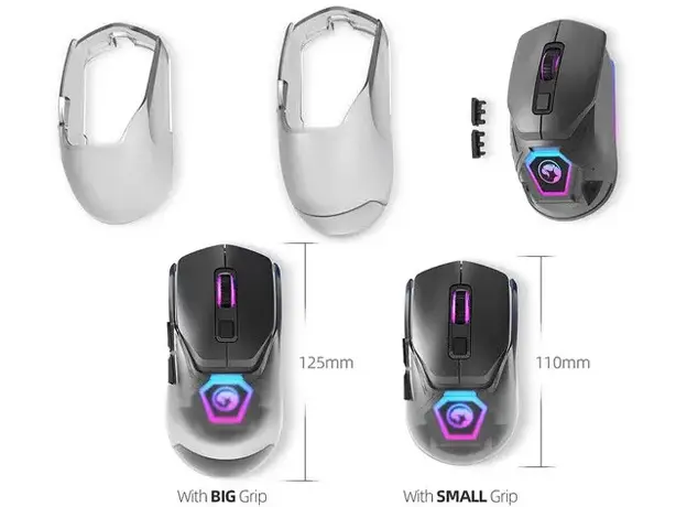მაუსი Marvo Z FIT PRO G1W Wireless Mouse - Black, 4 image