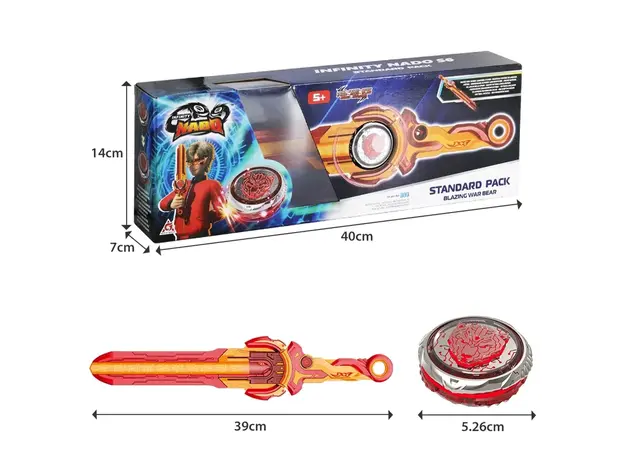 სათამაშო ნაკრები Infinity Nado VI Standard Pack Blazing War Bear, 7 image