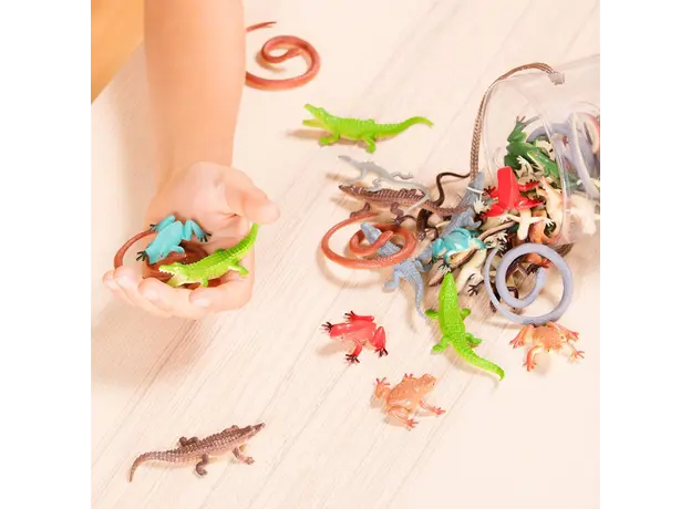 ქვეწარმავლების და ამფიბიების სამყაროს სათამაშო ნაკრები Terra REPTILES IN TUBE, 3 image