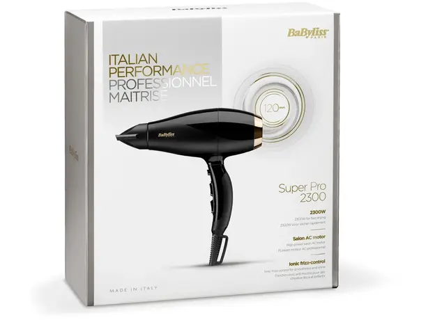 თმის საშრობი Babyliss 6714E Air Pro 2300 Hair Dryer Black, 6 image