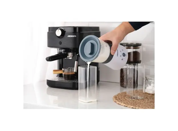 რძის ამომყვანი Ardesto MBC-Y300W, 300W, 330ml, Milk Frother, White, 6 image